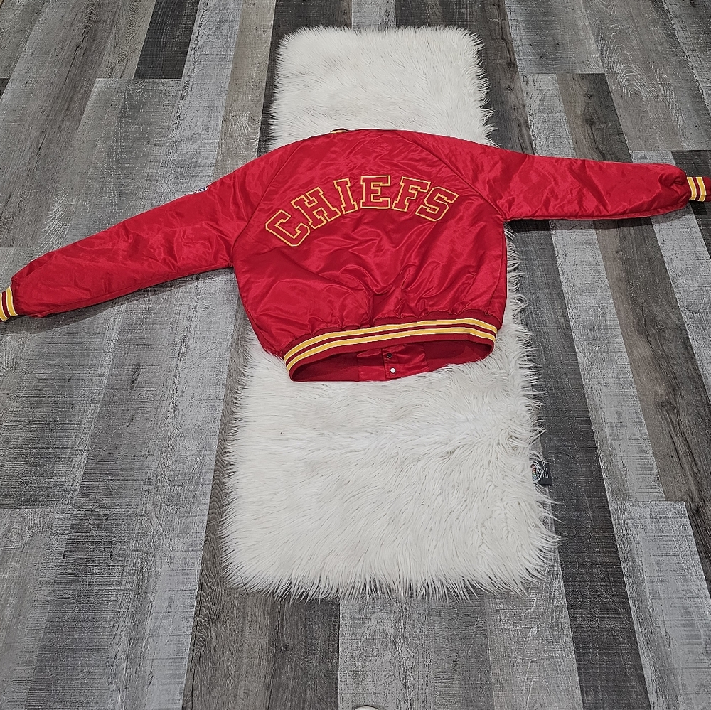 Chalkline vintage Kansas city chiefs football bomber jacket made in USA - Picture 9 of 9